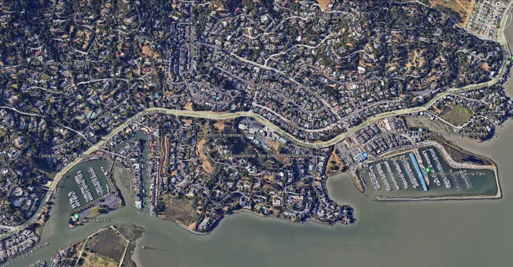 Marinas on San Rafael Creek and the bay